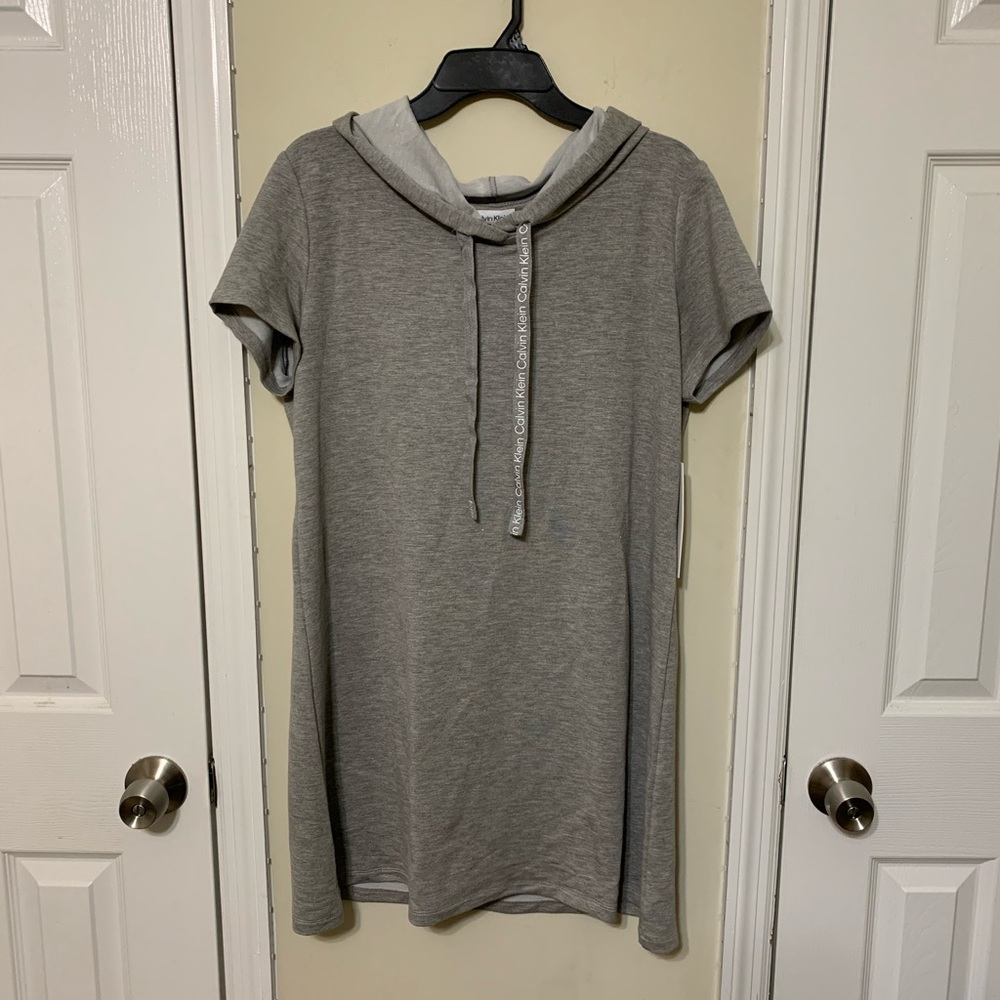NWT Calvin Klein hooded jersey dress size XL